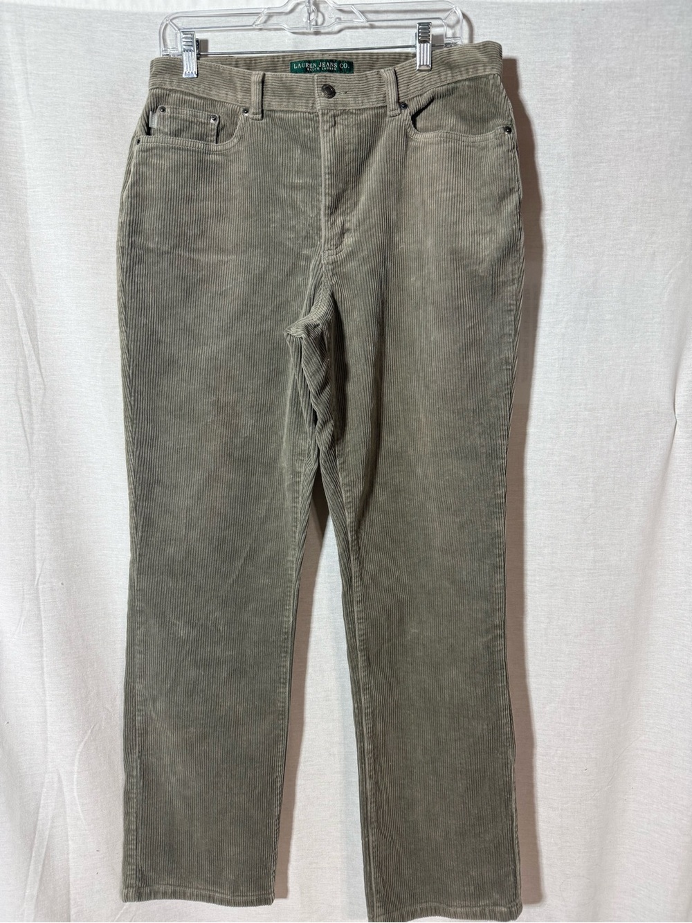 Lauren Ralph Lauren Olive Green Corduroy Women’s Pants Size 12